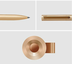 Xiaomi Mi Aluminum Rollerball Pen - Gold -mustekynä