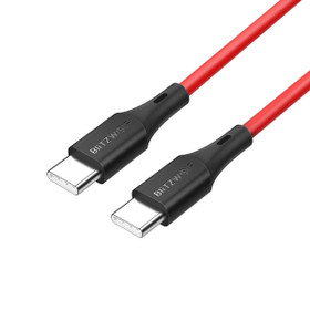 BlitzWolf® - 3A/22W USB Type-C to Type-C data/latauskaapeli, pituus 0.9m