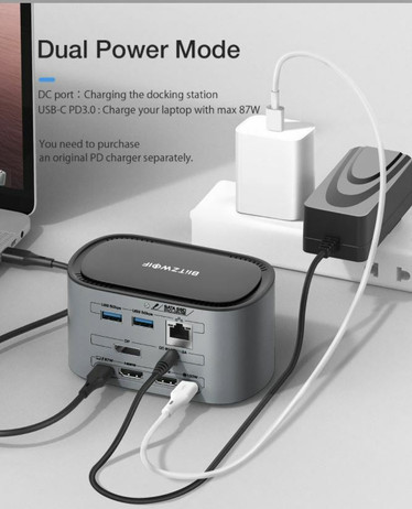 BlitzWolf 14 in 1 USB-C -Telakointiasema 