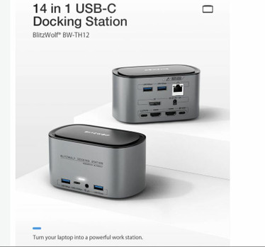 BlitzWolf 14 in 1 USB-C -Telakointiasema 