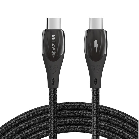 BlitzWolf® - 5A/100W USB Type-C to Type-C data/latauskaapeli, pituus 1,8m 