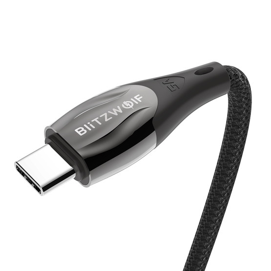BlitzWolf® - 5A/100W USB Type-C to Type-C data/latauskaapeli, pituus 1,8m 