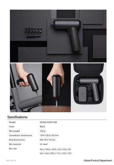 Xiaomi Mi Cordless Screwdriver -akkukäyttöinen ruuvinväännin