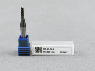 Kovametallijyrsin Terä GM4E D3.0 (3mm), TiAlN-pinnoitettu