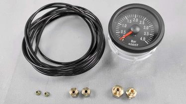 iGauge Ahtopainemittari 4BAR 52mm, Musta