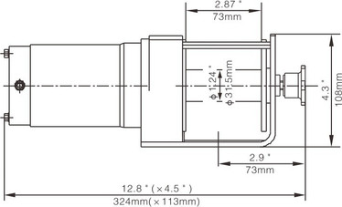 Runva EWX3000 Mönkijän Sähkövinssi 12v (1361kg) vaijerilla
