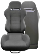 JBR 1013 Sporttipenkki / istuin pari (2kpl) MUSTA