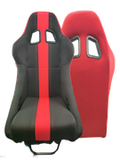 JBR 1028 Sporttipenkki / istuin pari (2kpl) MUSTA / PUNAINEN