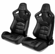 JBR 9010 Sporttipenkki / istuin pari (2kpl) MUSTA