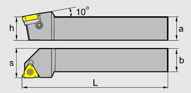 Kierteytysterävarsi SWL3232P16