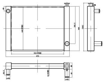 Alumiinijäähdytin 660×480 Mercedes Benz