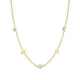 Nomination Italy- Teräsemaloitu FairyIcons- kaulakoru