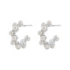 Snö of Sweden- Mayfair pearl oval ear, korvakorut