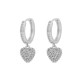 Snö of Sweden- Stina heart ring ear, korvakorut