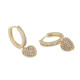 Snö of Sweden- Stina heart ring ear, korvakorut