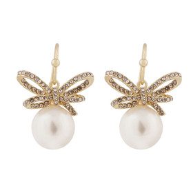 Snö of Sweden- Ribbon hook, kristallihelmikorvakorut