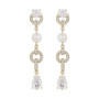Snö of Sweden- Callie long crystal ear, korvakorut