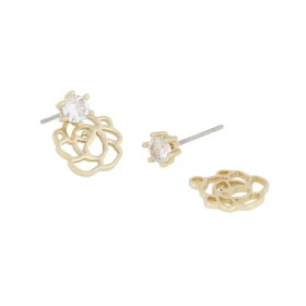 Snö of Sweden- Flora rose pendantl ear, korvakorut