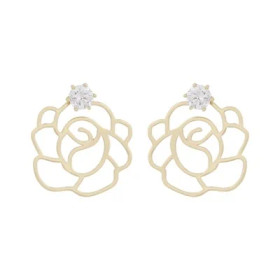 Snö of Sweden- Flora Rose big crystal ear, korvakorut