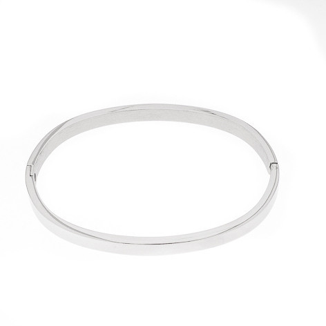Silver Bar- Sileä bangle, rannekoru teräs