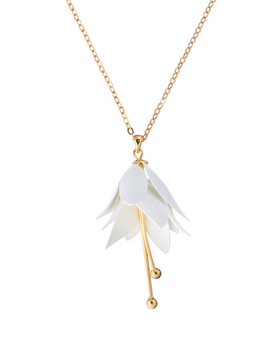 Ted Baker- Fawna, kukka kaulakoru. WHITE/GOLD