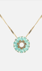 Snö of Sweden- Judith pendant neck 42cm. Gold. USEITA VÄREJÄ!