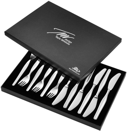 Kultakeskus Oy-  Jälkiruokaaterimet, Tapio Wirkkala. Jaloteräs