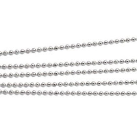 Korutuote Oy- Kaulaketju, hopea rodinoitu. 80cm. Beads Diamond Cut, palloketju