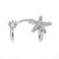 Silver Bar- Cuffs Star, korvakorut. 