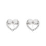 Silver Bar- Rusettisydän, korvakorut
