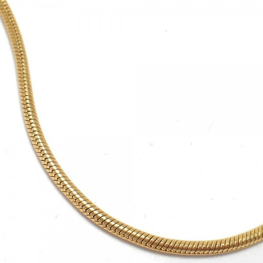 Korutuote Oy- Käärmeketju, hopeaa kullattu. 40-45cm n. 1mm