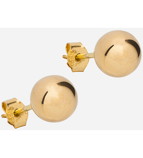 Silver Bar- Pallokorvakorut, kullattu hopea. 