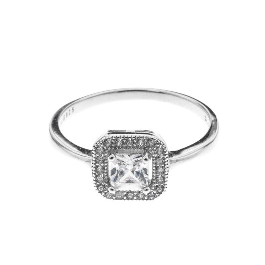 Classic silver- Iso kivisormus, hopea. USEITA KOKOJA! Blue