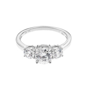 Classic silver- 3 kivisormus, hopea. USEITA KOKOJA! 