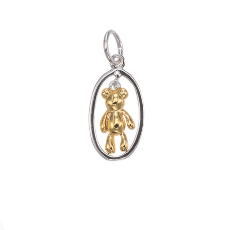 Silver Bar- Nalle kehyksessä, hopeariipus 