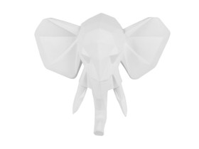 PT- Elephant Wall Head 45 cm Origami. Seinäkoriste 