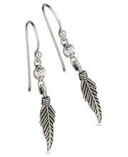 Silver Bar- Sulka kristallilla, hopeakorvakorut