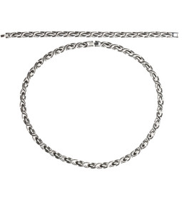 Bosie-  Teräskaula- ja rannekoru. Setti