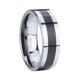 Bosie- Sormus, titaani/tungsten/ceramic