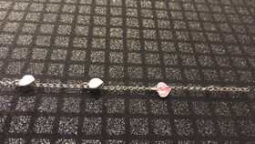 Korutuote Oy- Lasten ranneketju, hopea. Emaloitu