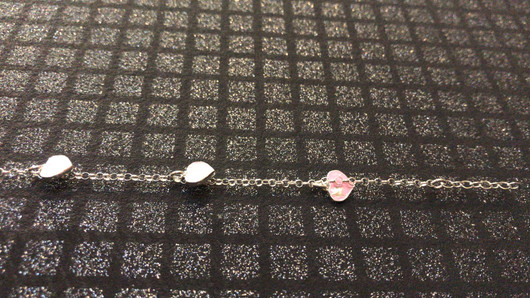 Korutuote Oy- Lasten ranneketju, hopea. Emaloitu