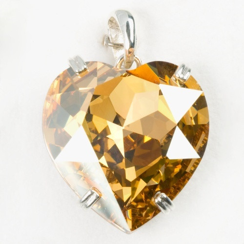 Rantanen Oy- Sydän. Swarovski, riipus. Hopea. USEITA VÄREJÄ!