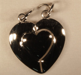 Rantanen Oy- Sydän, ystäväkoru. Hopea