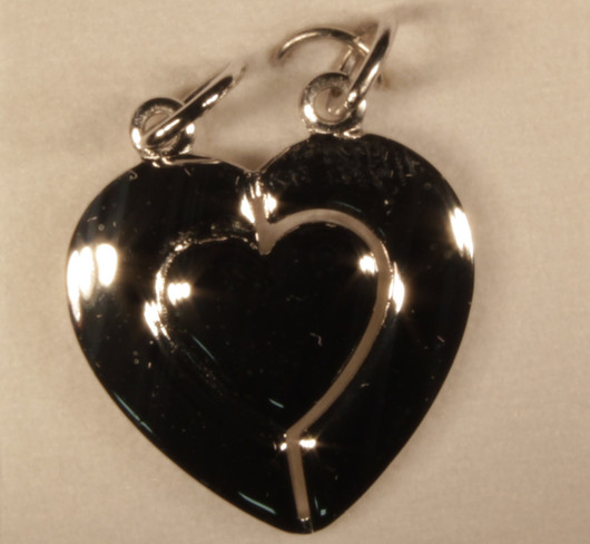 Rantanen Oy- Sydän, ystäväkoru. Hopea