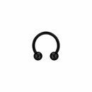 Pieni hevosenkengän tanko - 1,2 mm - musta