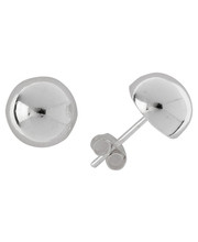 Silver Bar- Puolipallo 16mm, hopeakorvakorut