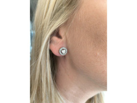 GUESS- Korvakorut, Sydän. Teräs