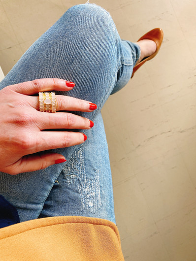 Snö of Sweden- Judith ring GOLD&MATT