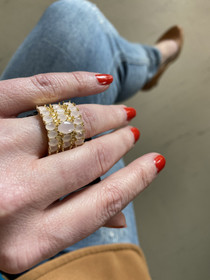 Snö of Sweden- Judith ring GOLD&MATT