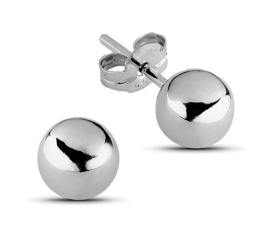 Silver Bar- pallo 5mm, hopeakorvakorut